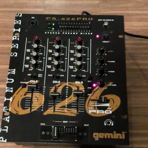 Gemini 626pro mixer - gemini, dj-mixer
