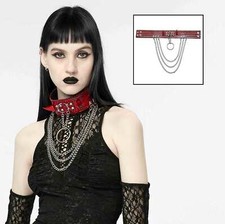 PUNK RAVE Chain Choker Red