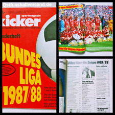 KICKER SONDERHEFT 1987/88 Fußball Bundesliga DFB Bayern Dortmund HSV VFB 1860