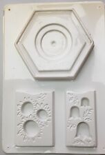 Keramik Gießform Ausdrückform für Keramik, Gips u.A. Teelicht Windlicht 24x17cm