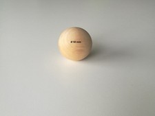 Holzkugeln Dekokugeln zum Basteln ø 50mm - 100er Set mit Bohrung Bastelkugel