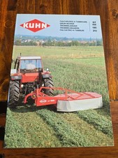 KUHN Trommelmäher GT 185 210 12/1985 Traktor Schlepper Prospekt Brochure