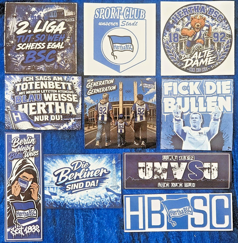 Hertha bsc aufkleber - hertha, kleber