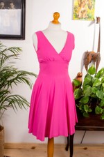 %SALE% Vintage orig 60er Tanzkleid pink Tellerrock Petticoat Rockabella 34 36