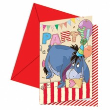 6 Einladungskarten Winnie the