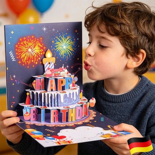 Pop geburtstagskarte 3d - pop,