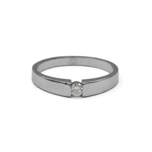 Ring mit brillantsolitär 10 - ring, 0,10