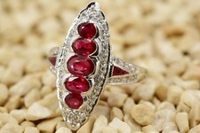 Rubin diamant ring 585 gold - diamant,