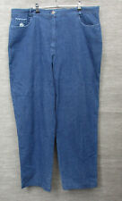 C&A  Landhaus Jeans Gr 48 in blau mit Edelweiß / 98%Baumwolle 2% Elasthan