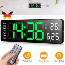 LED Digital Wanduhr mit Datum
