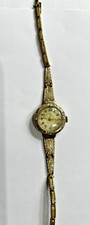 Traumhaft schöne alte goldene Damenuhr Handaufzug mit Kettchen, Erbstück