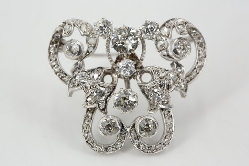 Diamant brosche 585 - 3,70,