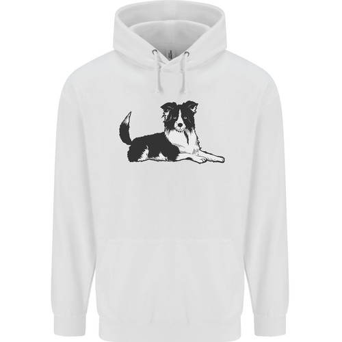 Ein border collie hund liegend - ein,