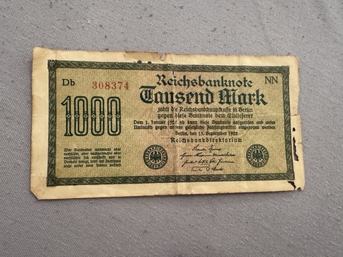 Reichsbanknote 1000 mark - reichsbanknote,