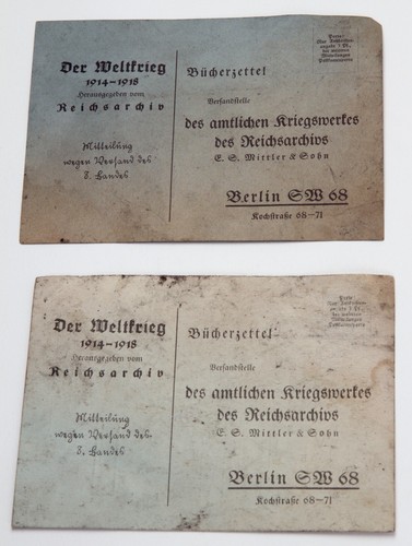 Bücherzettel der weltkrieg - der,