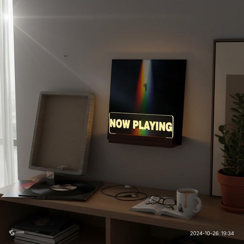 Now playing vinyl record - playing,
