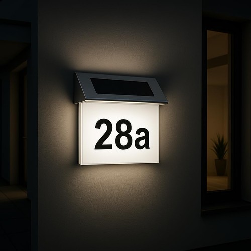 Solar hausnummer sh01 moderne - hausnummer,