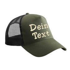Junior Snapback Trucker Cap bestickt mit Name Wunschtext Basecap Mesh Kids Mütze