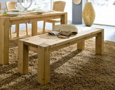 Massivholz Sitzbank 140cm