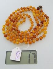102cm NATUR BERNSTEINKETTE HALSKETTE Amber D'ambre Ambar Ambra - K2