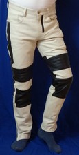 Gesteppte biker lederhose - gesteppte,