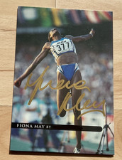 Fiona May Autogrammkarte Ak