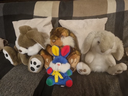Hasen stofftiere 3xca 30 - hasen,,