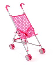 Mini-Buggy Puppen pink Punkte