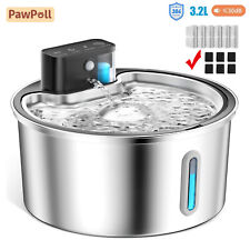 Katzenbrunnen 3.2L Trinkbrunnen Edelstahl Leise Katzen Sensor Trinkbrunne Leise