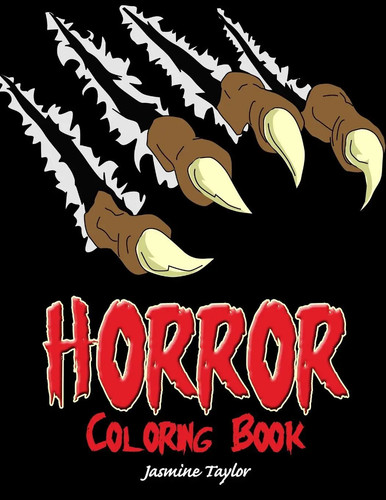 Horror coloring book jasmine - book,