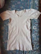 Unterhemd M/L Schurwolle Angora Vintage Oldschool 40-60er Jahre Wolle Winter 