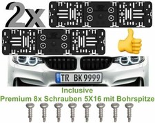  2x Elegant Kennzeichenhalter