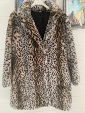 Leopardenlook Fellimitat Mantel, Leoprint, von New Look, EG von S-L