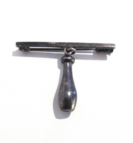 Alte brosche mit kegelpin - brosche,