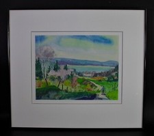 Aquarell SEELANDSCHAFT