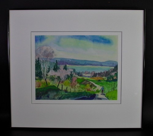 Aquarell seelandschaft - aquarell,