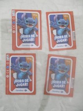 4 Tüten Disney Lilo +Stitch Sticker 2025 aus Spanien Hora Jugar Carrefour España