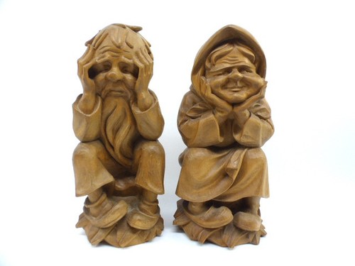 Gnom holz figuren - holz,