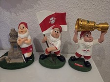 Set 3x Gartenzwerg RB Leipzig / RBL (Völkerschlachtdenkmal/Pokalsieger/Fahne)