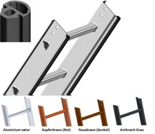 Layher Dachleiter Kaminkehrerleiter Alu natur Aluminium für Schornsteinfeger