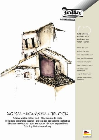 Folia aquarellblock rauh - aquarellblock,