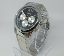 HERRENUHR GIPFEL CHRONOGRAPH VERNIER GEHÄUSE 40mm CHRONO, DATUM, STAHLARMBAND