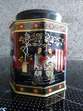 alte Teedose Blech Dose Aufbewahrungsdose eckig