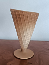 Bormioli Rocco Design Eisbecher aus Glas Waffel Dessert Bowls 80er Made in Italy