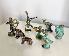 Konvolut an kleinen Messing oder Bronze Figuren - Walter Bosse ?