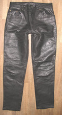 - ENJOY - Herren- LEDERJEANS / Lederhose in schwarz aus Glattleder ca. W32 / L32