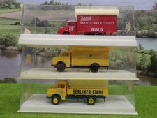 Brekina H0 Konvolut 3 x MB LKW Berliner Kindl DBP etc in OVP (VH) C1164