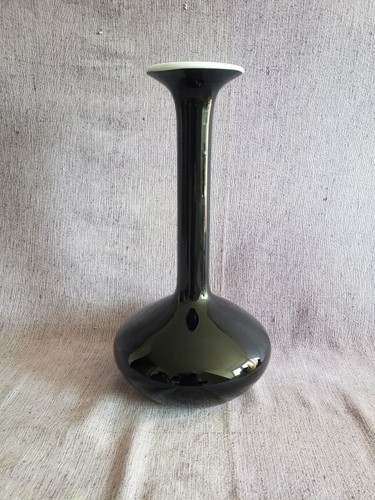 Vintage holmegaard gul vase - vintage,