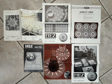 Filethäkeln Anleitung Häkeln Kissen Gardine Scheibengardinen Untersetzer MEZ DMC