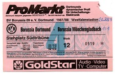 Ticket BL Borussia Dortmund - Borussia Mönchengladbach 1987/88